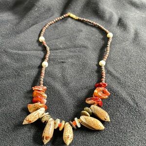Necklace with Shells and beads